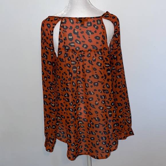 Mine Animal Print Blouse size M - Picture 2 of 3